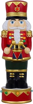 Mr. Christmas 12" Ceramic Nutcracker Christmas Decoration, Multi