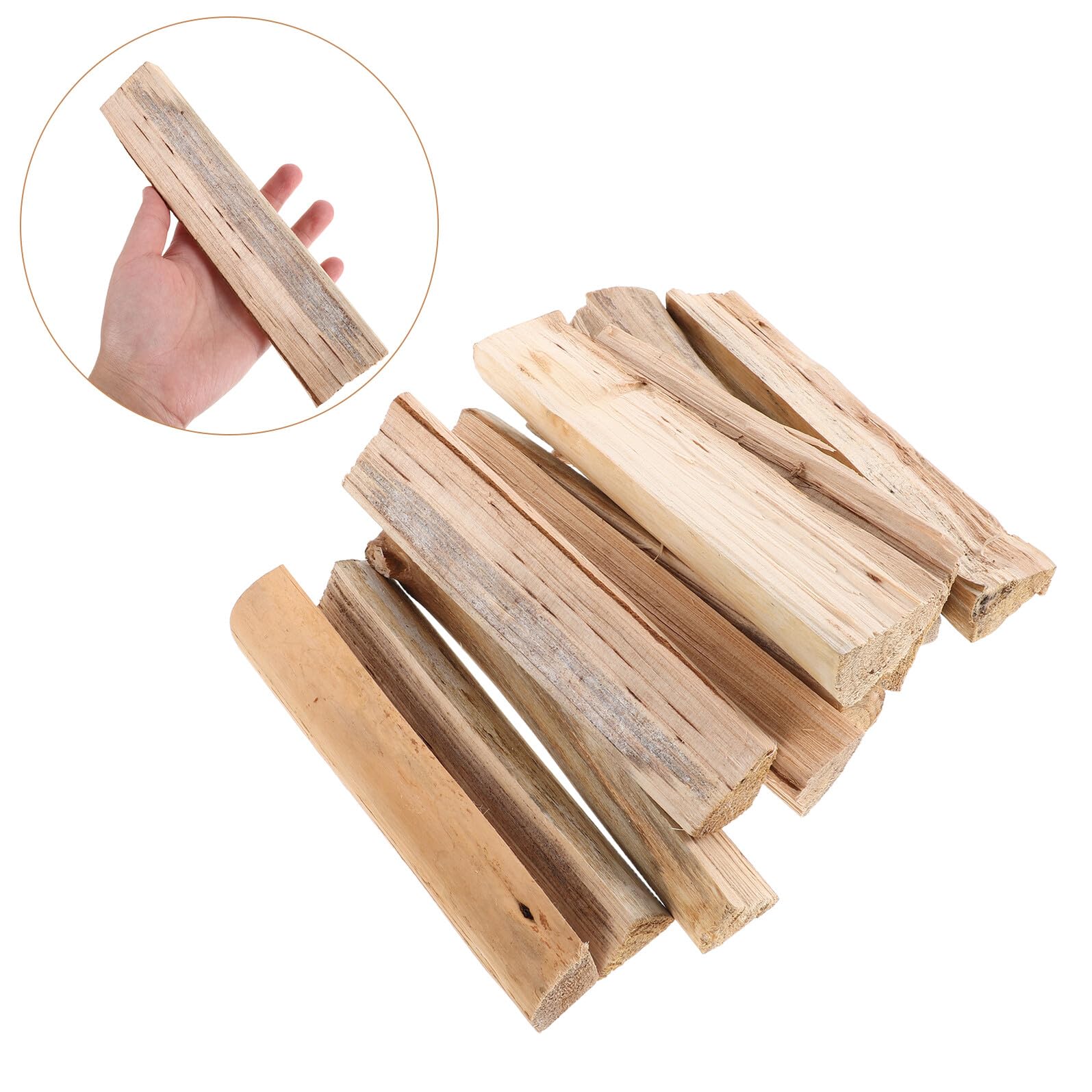 DOITOOL Legna da Ardere per Braciere e Caminetto, Ceppi di Legno Naturale Essiccati in Forno, per Barbecue All’aperto, Forni Pizza e Campeggio, Confezione da 10 Pezzi da 22 Cm