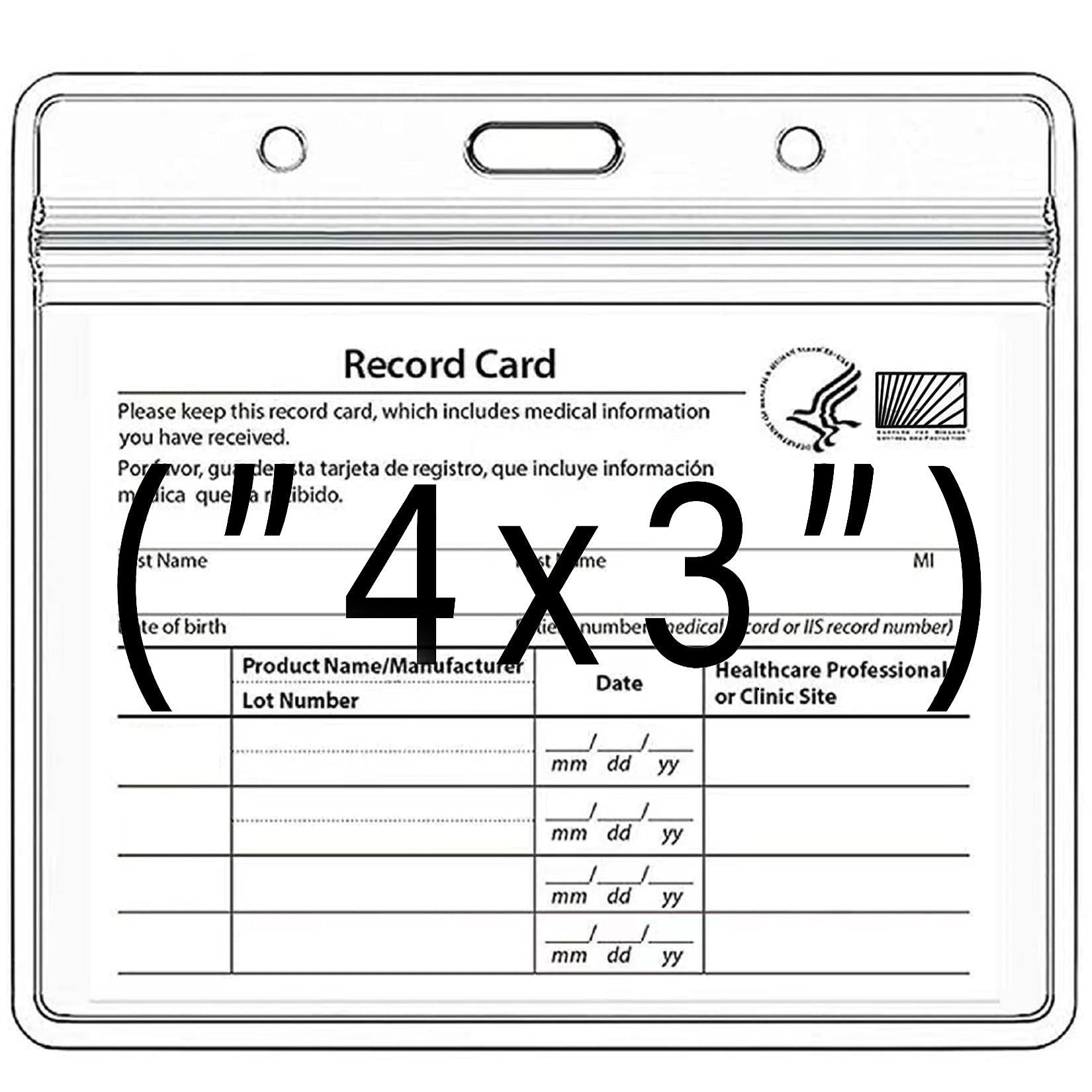 Buy 10 Pack CDC Vaccination Card Immunization Record Vaccine Card 