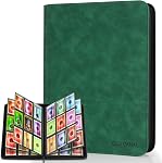Trading Card Binder, 12 Pocket Card Album Folder Hold Up to 720 Cards, Premium and Durable Zipper Binder, Cards Holder Album for MTG, TCG, Baseball Cards (Black)