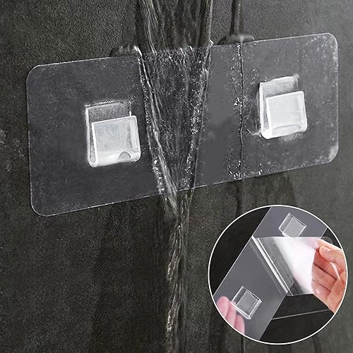 Miniatura 5 de Paquete de 6 ganchos adhesivos de repuesto, ganchos adhesivos de repuesto, sin perforaciones, ganchos de pared fuertes para baño, cocina, oficina,