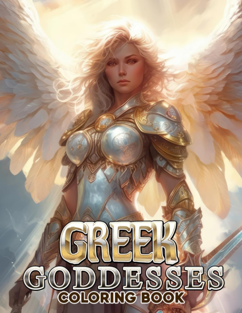 Greek Godnesses Coloring Book: Discover the Mythical World of Greek Goddesses with 30 Exquisite Coloring Pages that Showcase the Elegance and Strength of these Legendary Figures