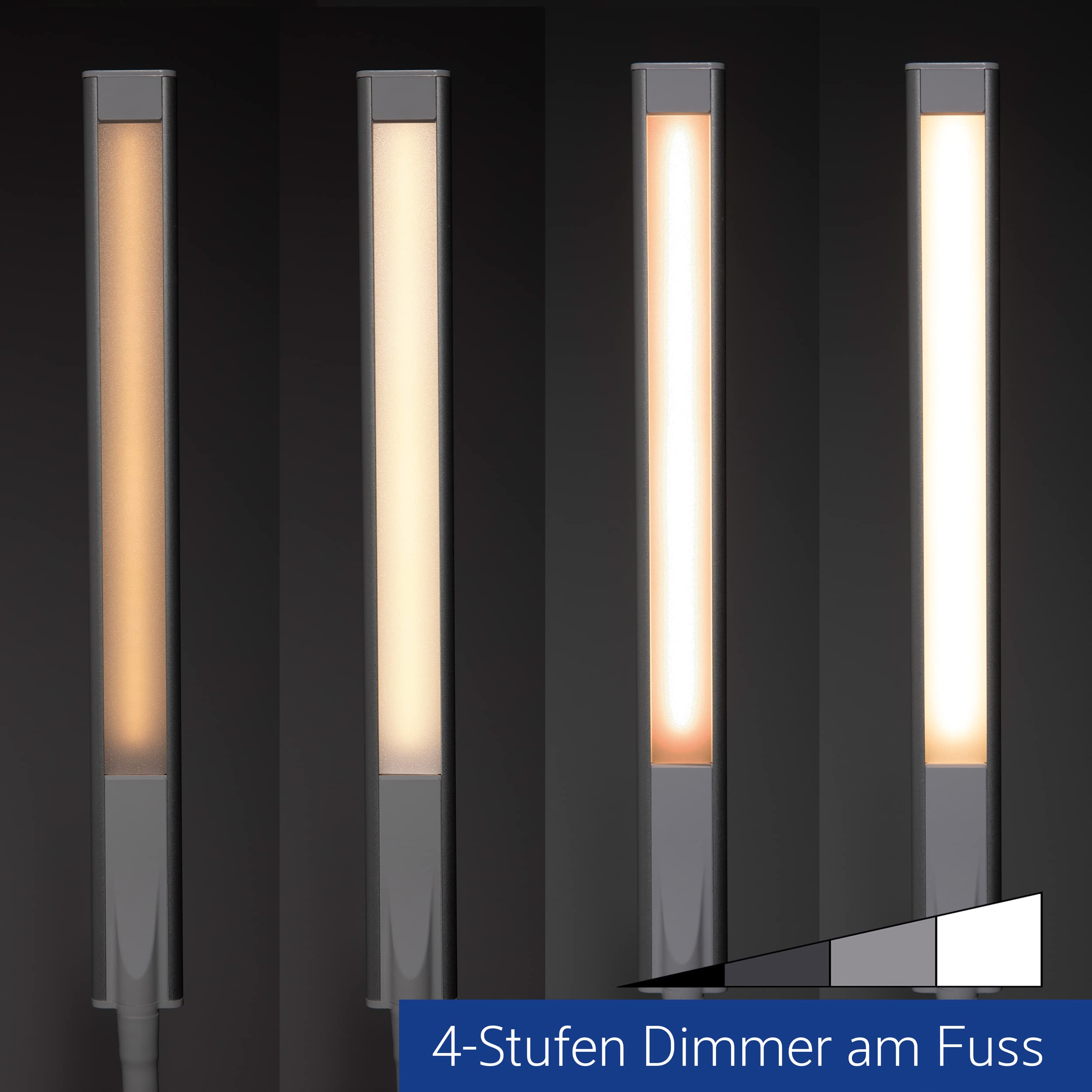 MAUL Lampa biurkowa LED MAULpirro biała dotykowa ściemniana