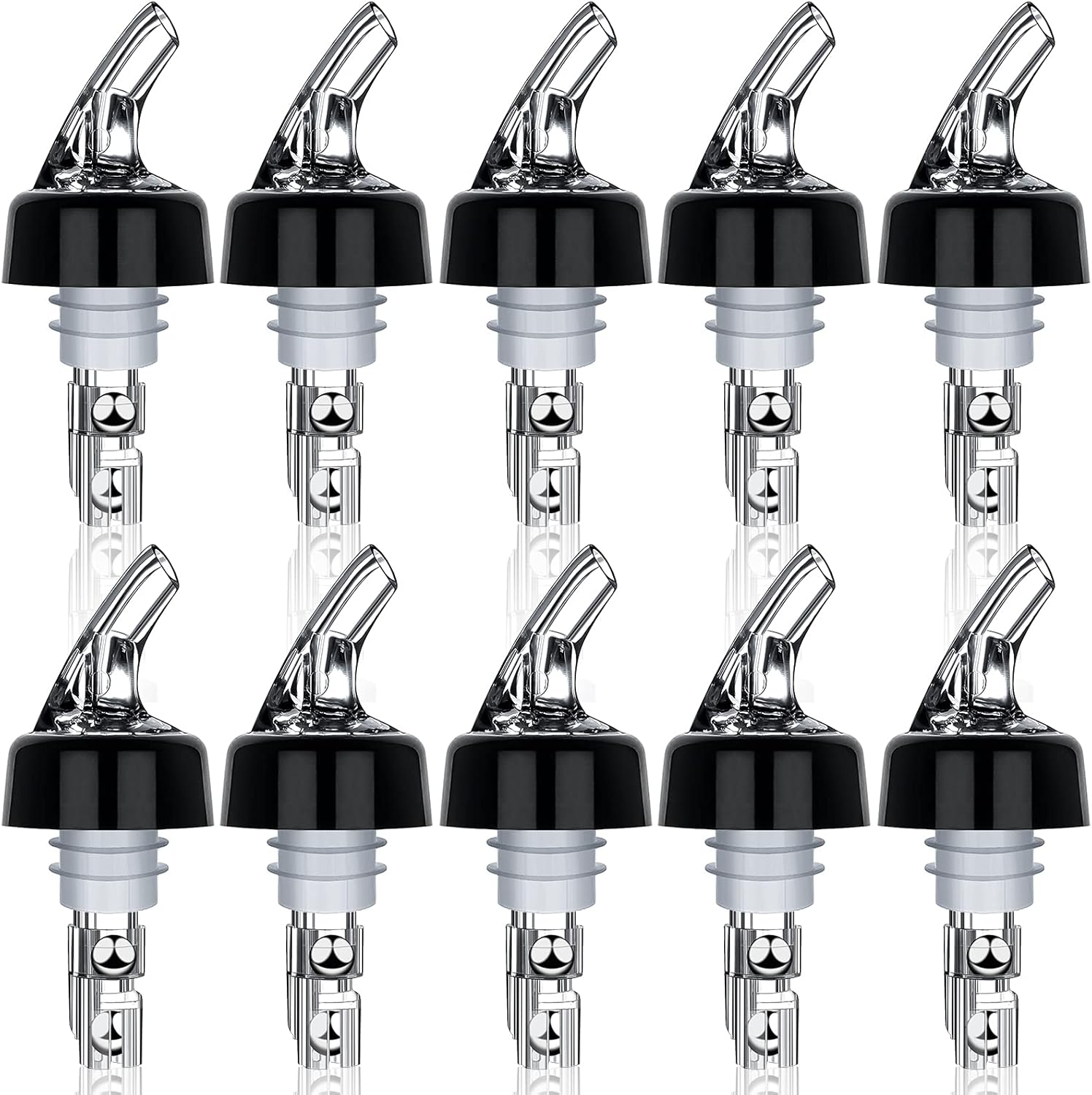 Buy Liquor Bottle Pourers Set of 10 Automatic Measured Bottle Pourers