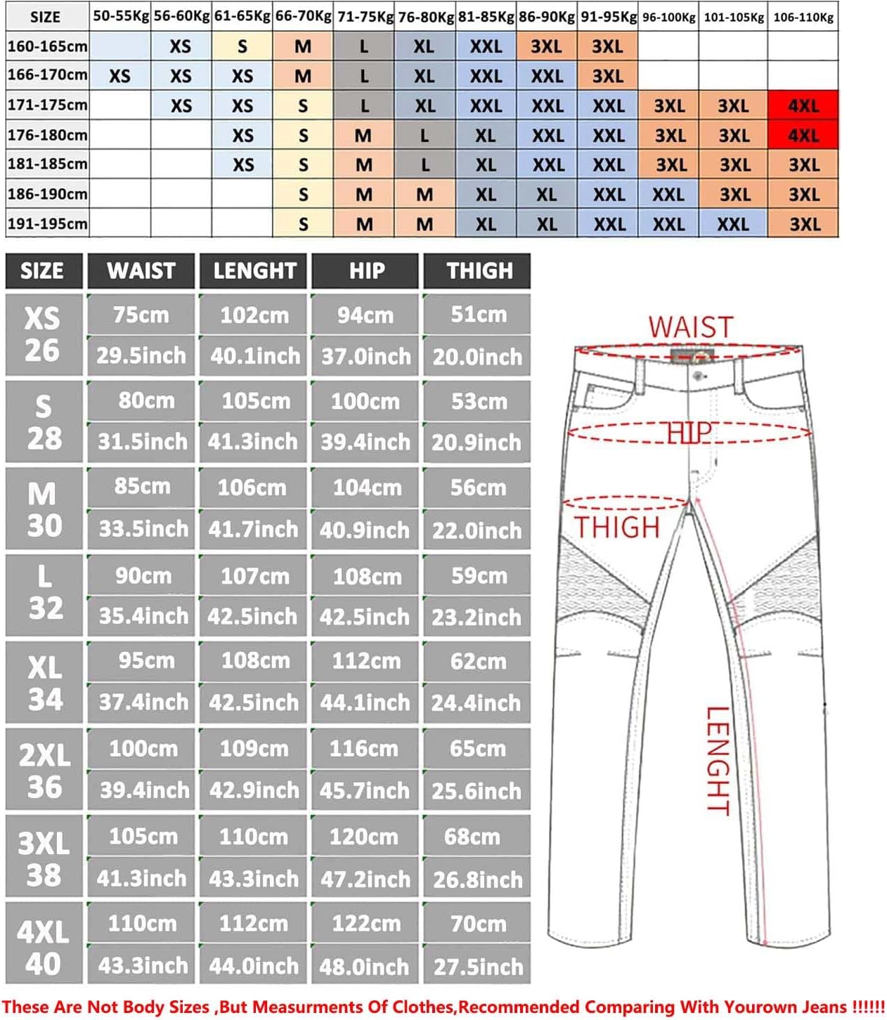Motorcycle Riding Pants Jeans,Motocross Denim Pants with Removable Armor Daily Leisure Breathable