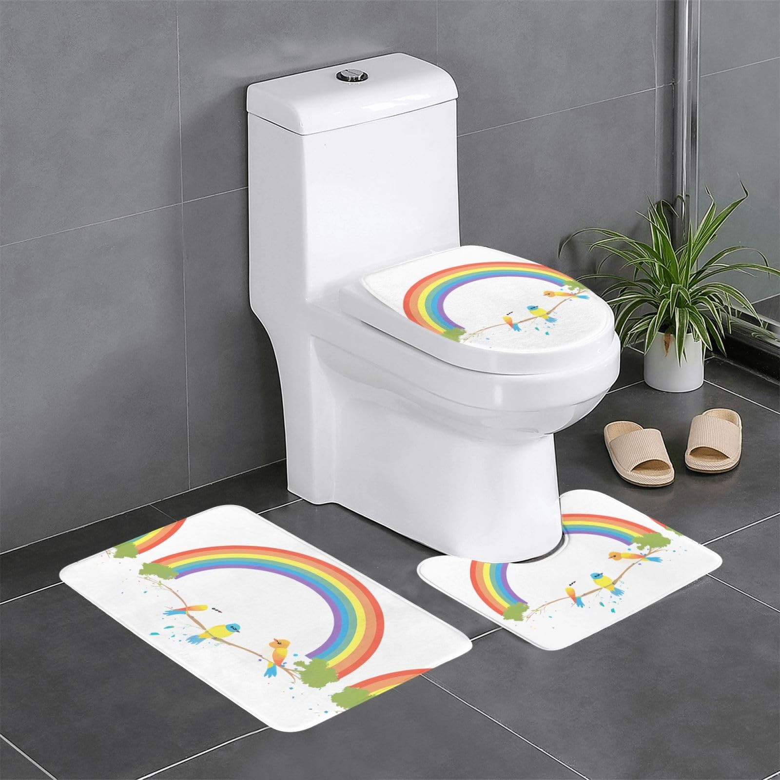 Tapis de salle de bain absorbant lavable 61x40,6 cm lot de 3