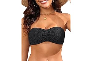 Women Strapless Bikini Swimsuit Tops - Bandeau Tube Bathing Suit Top
