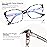 JFXQDR Blue Light Blocking Glasses for Women, Oversized Trendy Cat Eye Computer Gaming Glasses Anti Glare & UV Glare RF6204 (Leopard Cateye Frame)