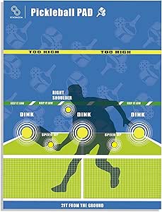 TOYMIS Dink Pad Per Allenamento Pickleball - Poster Da Parete Per Pratica, Blu - Foto 6