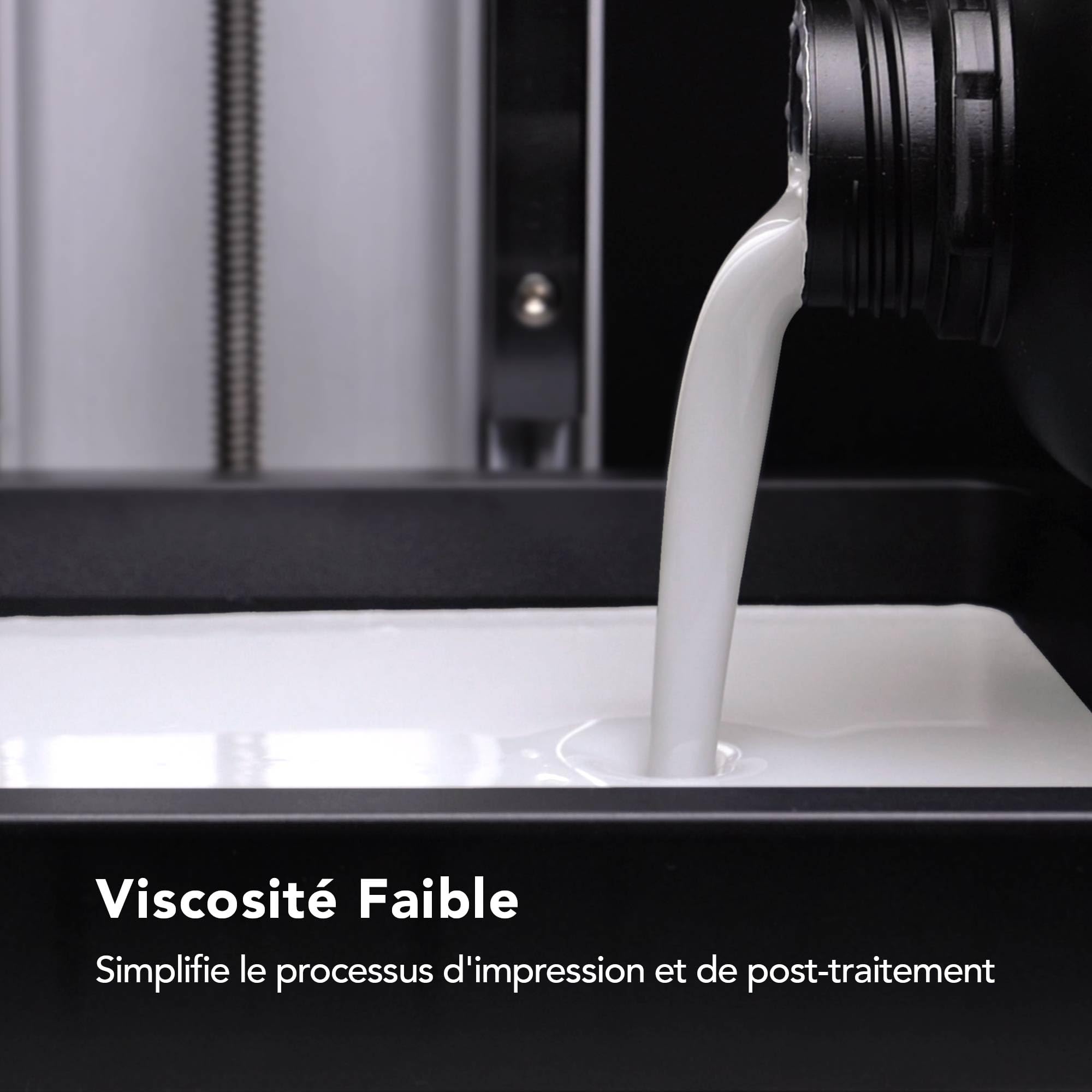 Phrozen Auqa-Resin Oat White| Résine d'imprimante 3D | 405 nm UV Photopolymère Resin pour impression 3D LCD/DLP/SLA | Haute Précision, Faible Odeur, Non Cassante (2kg)