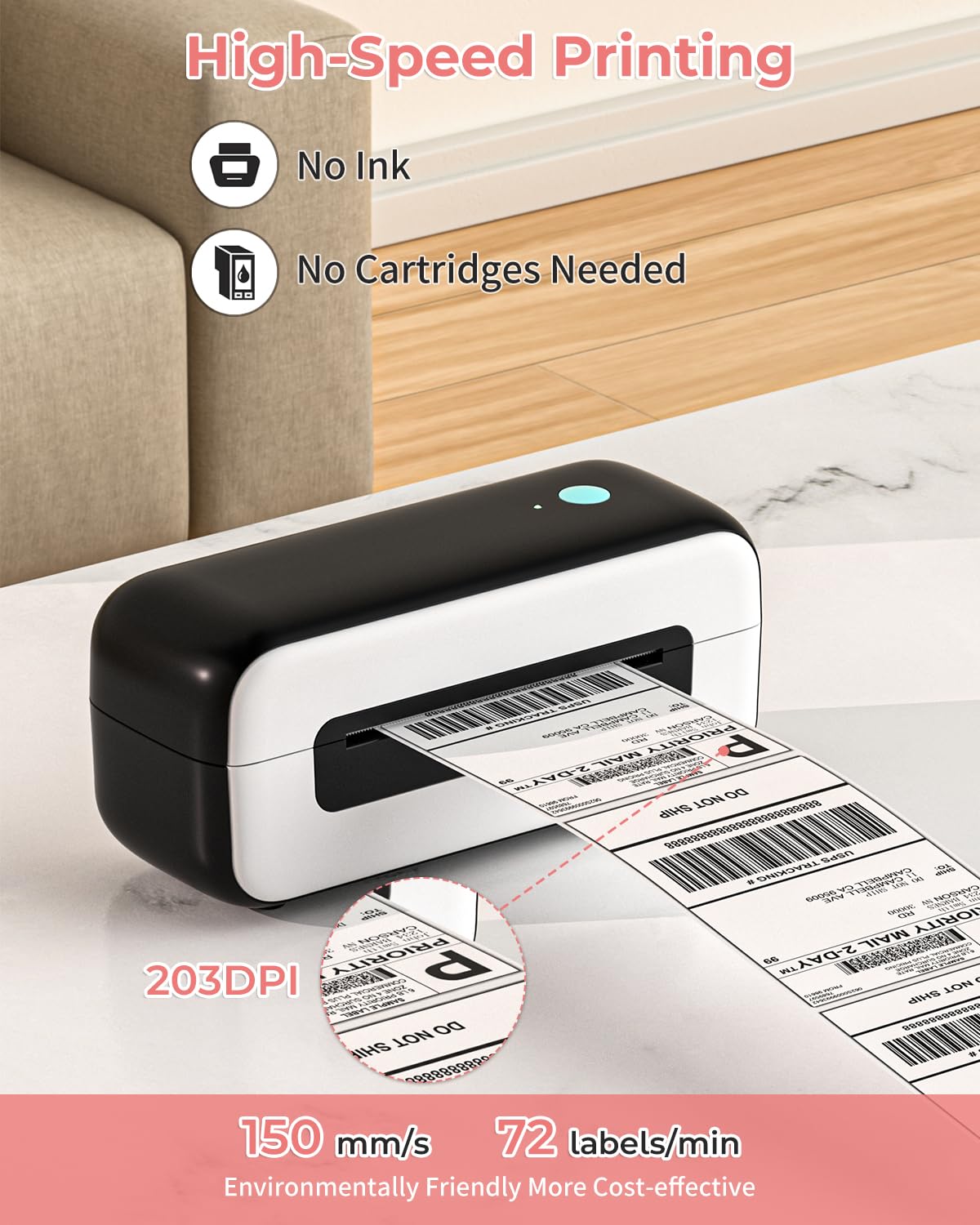 Amazon.co.jp: 配送ラベルプリンター - 感熱ラベルプリンター 配送