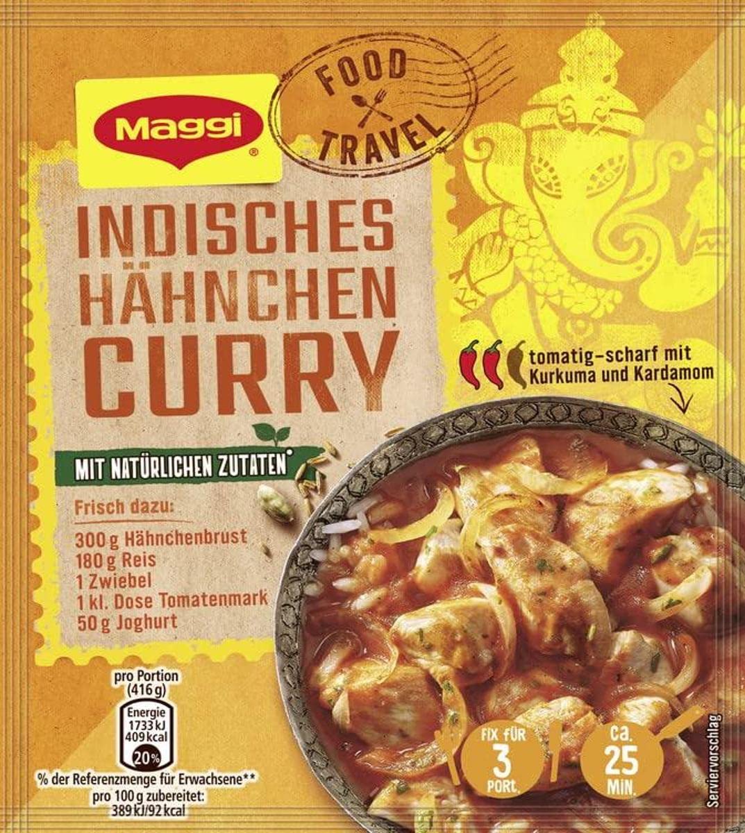 Maggi Fix indisches Hähnchen Curry, 36 g : Amazon.de: Lebensmittel ... Maggi Fix indisches Hähnchen Curry, 36 g : Amazon.de: Lebensmittel ...