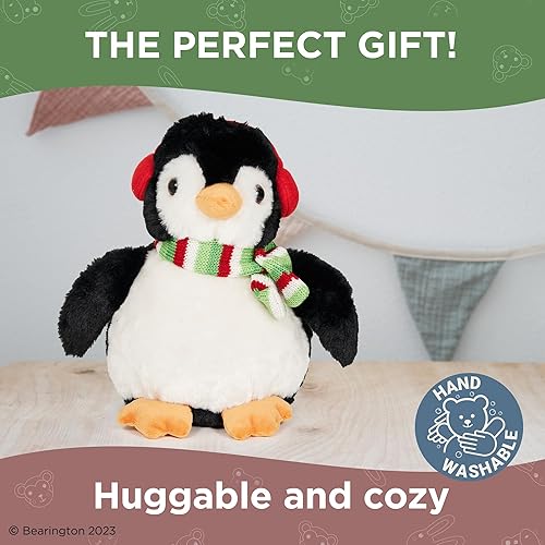Miniatura 5 de Bearington Mr Flurry - Pingüino de peluche, animal de peluche navideño de 10 pulgadas