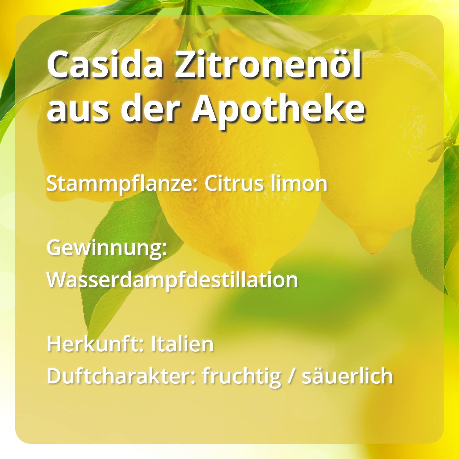 Casida® Set para entrenamiento olfativo - ideal para recuperar el sentido del olfato perdido - con 4 aceites esenciales naturales - calidad de farmacias