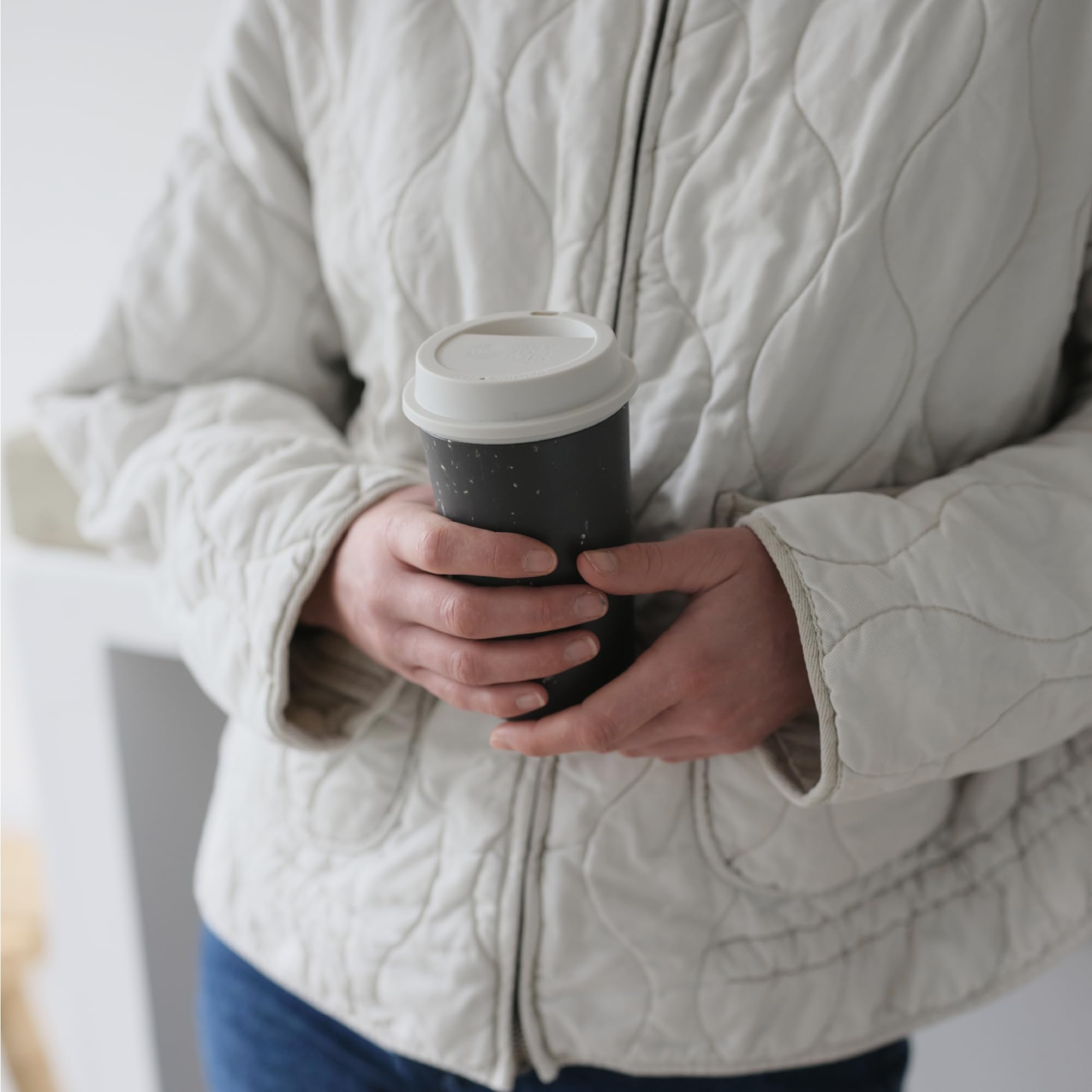 Circular & Co Reusable Now Coffee Cup, 12oz/340ml, Insulated, Sustainable & Recyclable, Coffee Travel Mug, Snap Fit Lid - Image 2