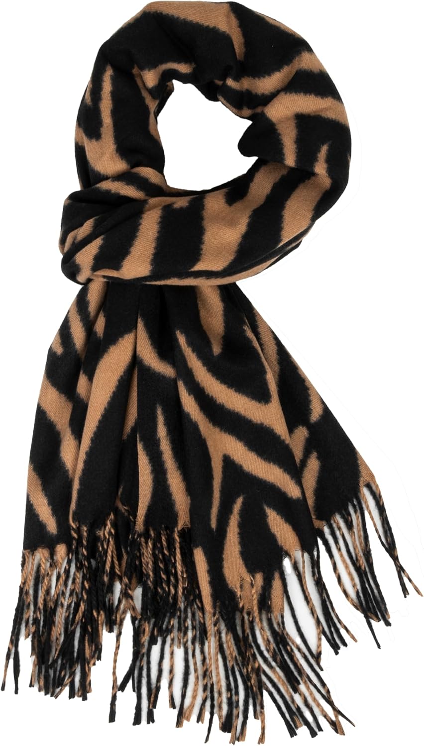 Mealah Winter Scarfs for Women Men - Fashion Soft Taseel Plaid Scarf Chunky Oversized Shawls and Wraps