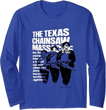 Texas Chainsaw Massacre Repeated Leatherface Figures Long Sleeve T-Shirt