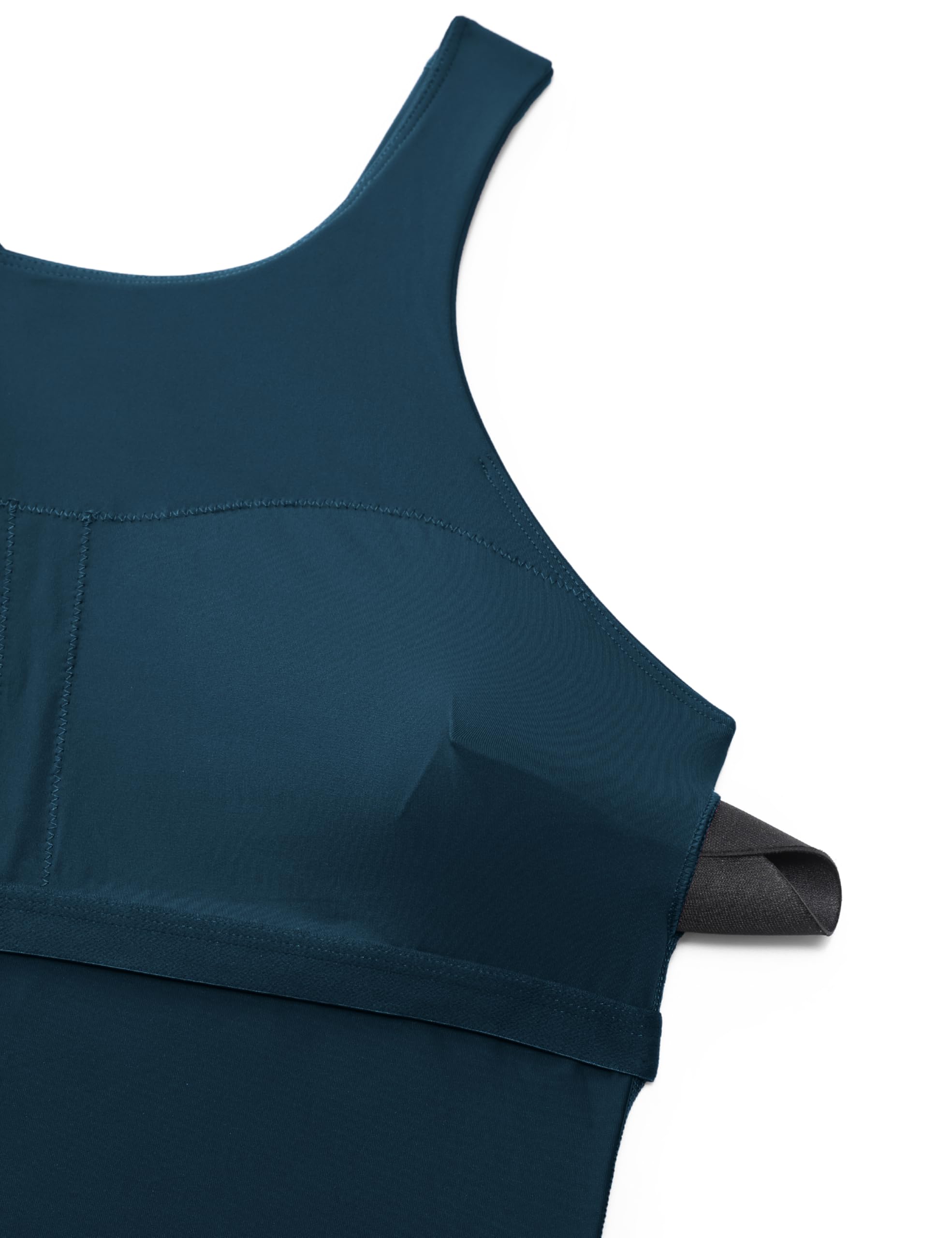 CRZ YOGA Racerback Tankini Top per Donne Collo Alto Modesti Costumi Da Bagno Solo Senza Fondo