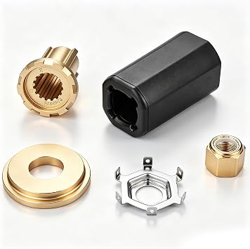 835257Q1 Flo-Torq II Hub Kit Replacement for Mercury Outboard Boat Motos 60-300 HP | Mercruiser Alpha | Alpha One|Bravo One Drives,15 Spline Tooth