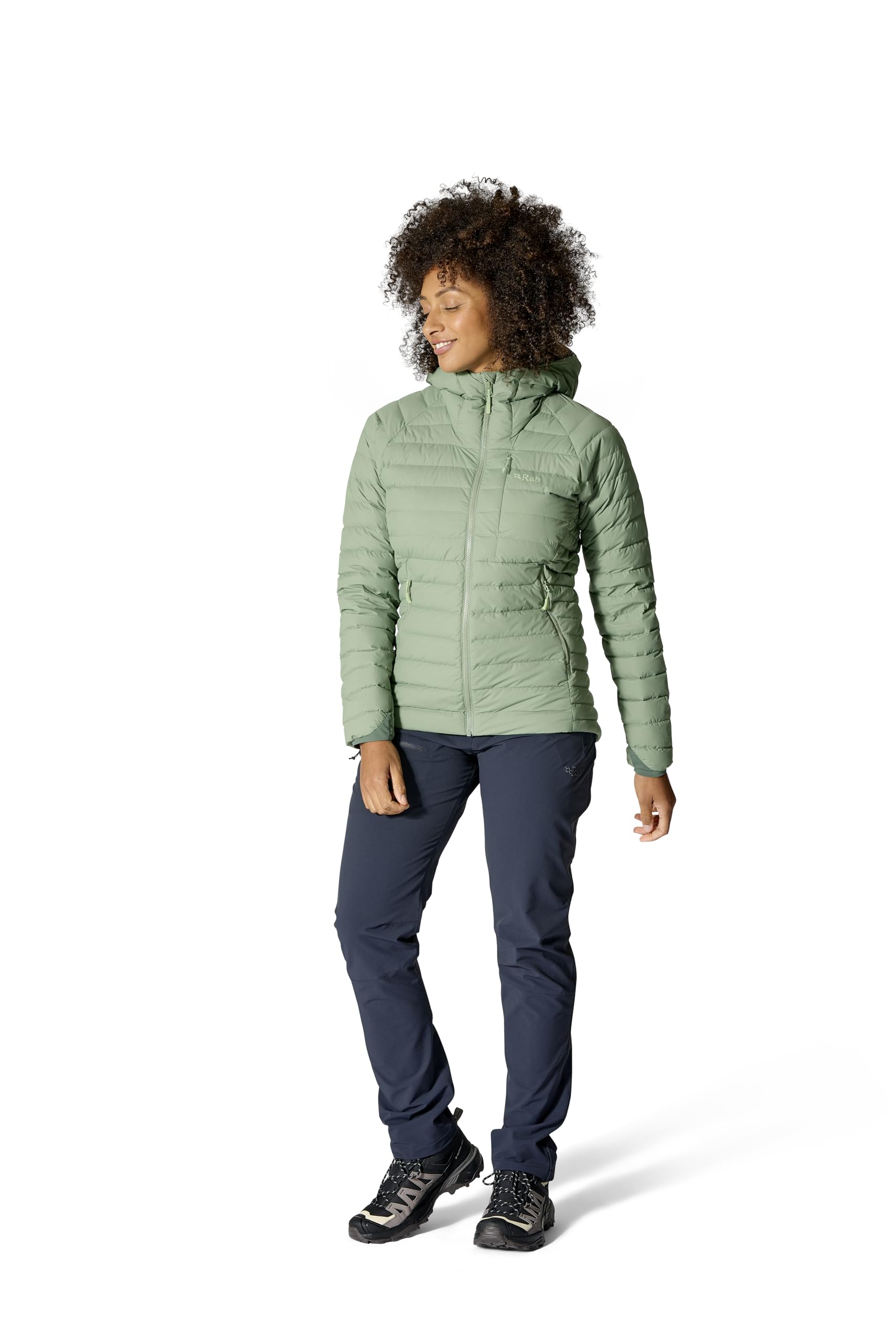 Rab Microlight Windstopper Damska kurtka z kapturem Gore-Tex, wiatroszczelna kurtka narciarska i wspinaczkowa