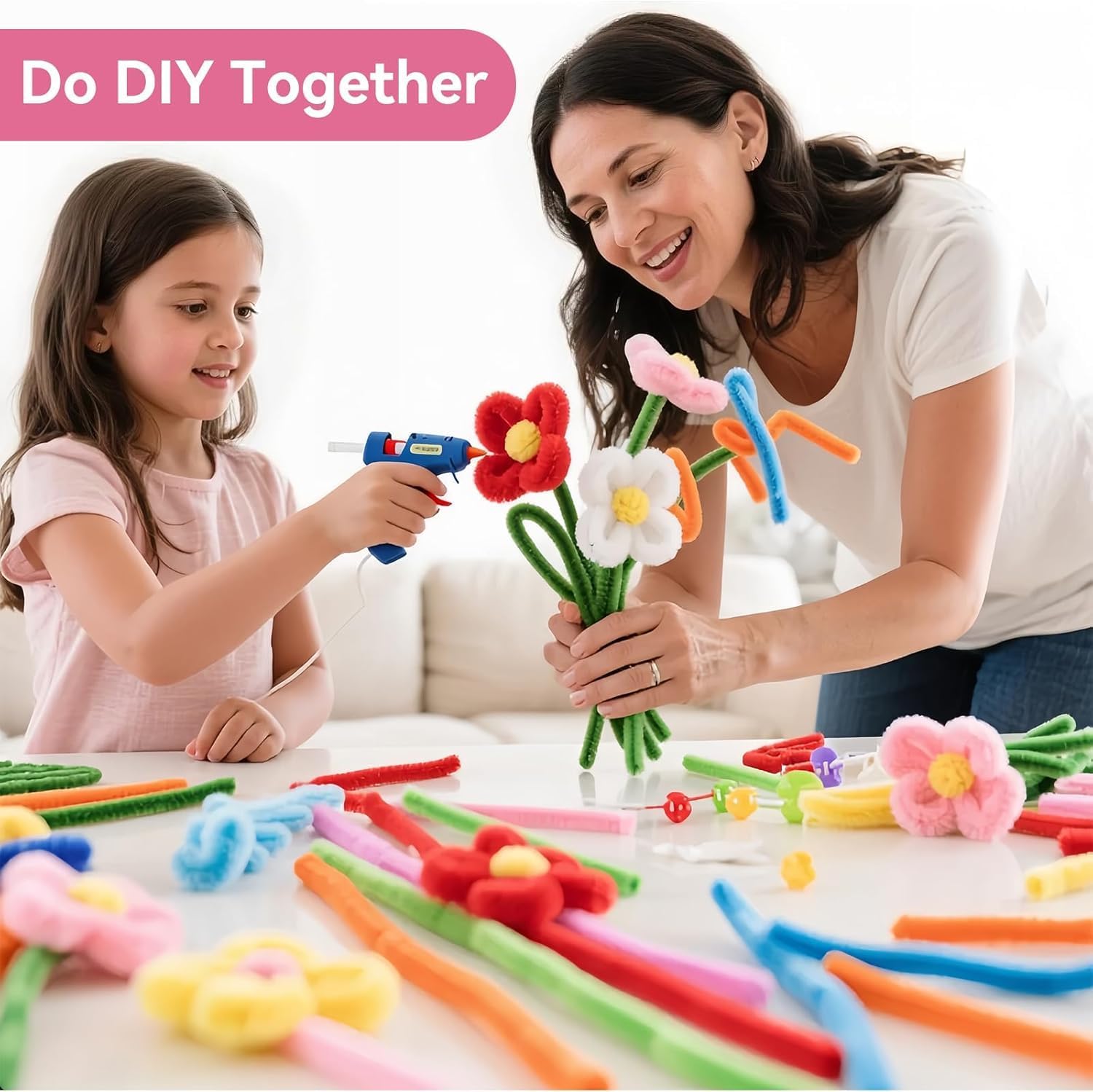 Colorful Pipe Cleaners for Crafts & Flowers -6