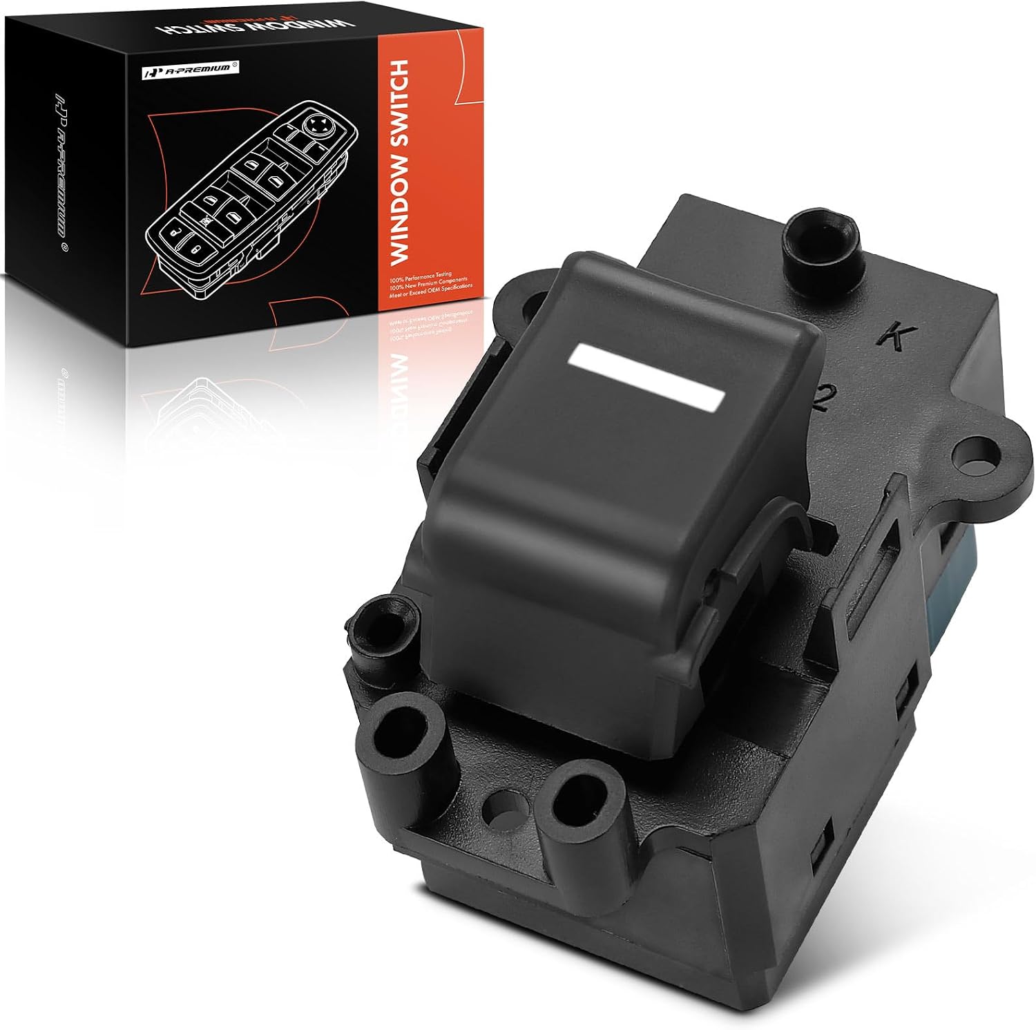 A-Premium Power Window Switch Compatible with Honda Ridgeline 2006 2007 2008, Rear Left or Right Side, Replace# 35770SJCA01ZA