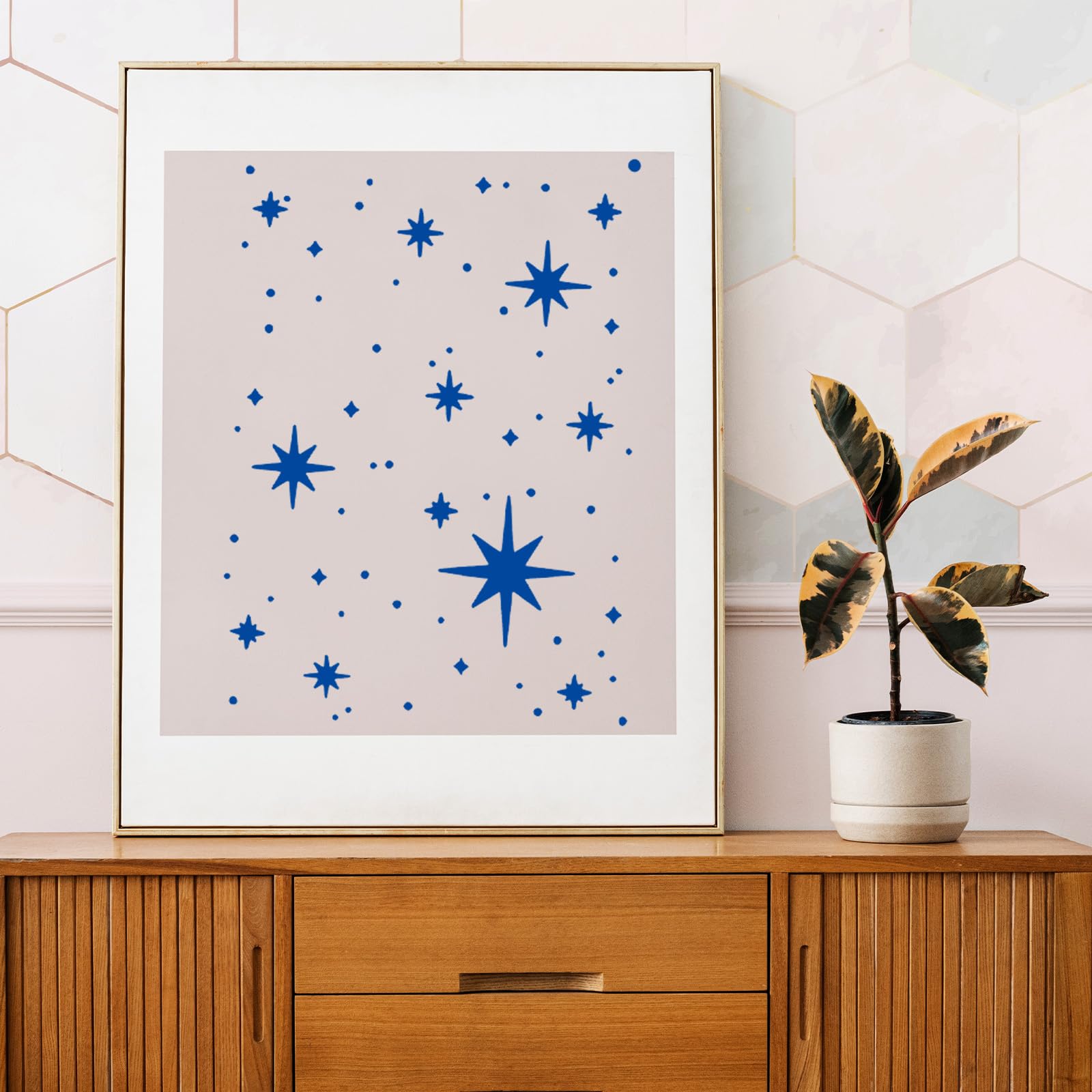 6 stencil grandi a forma di stella per pittura, stencil riutilizzabili per aerografo, stencil per disegno a parete, legno, tessuto, soffitto, decorazione per la casa