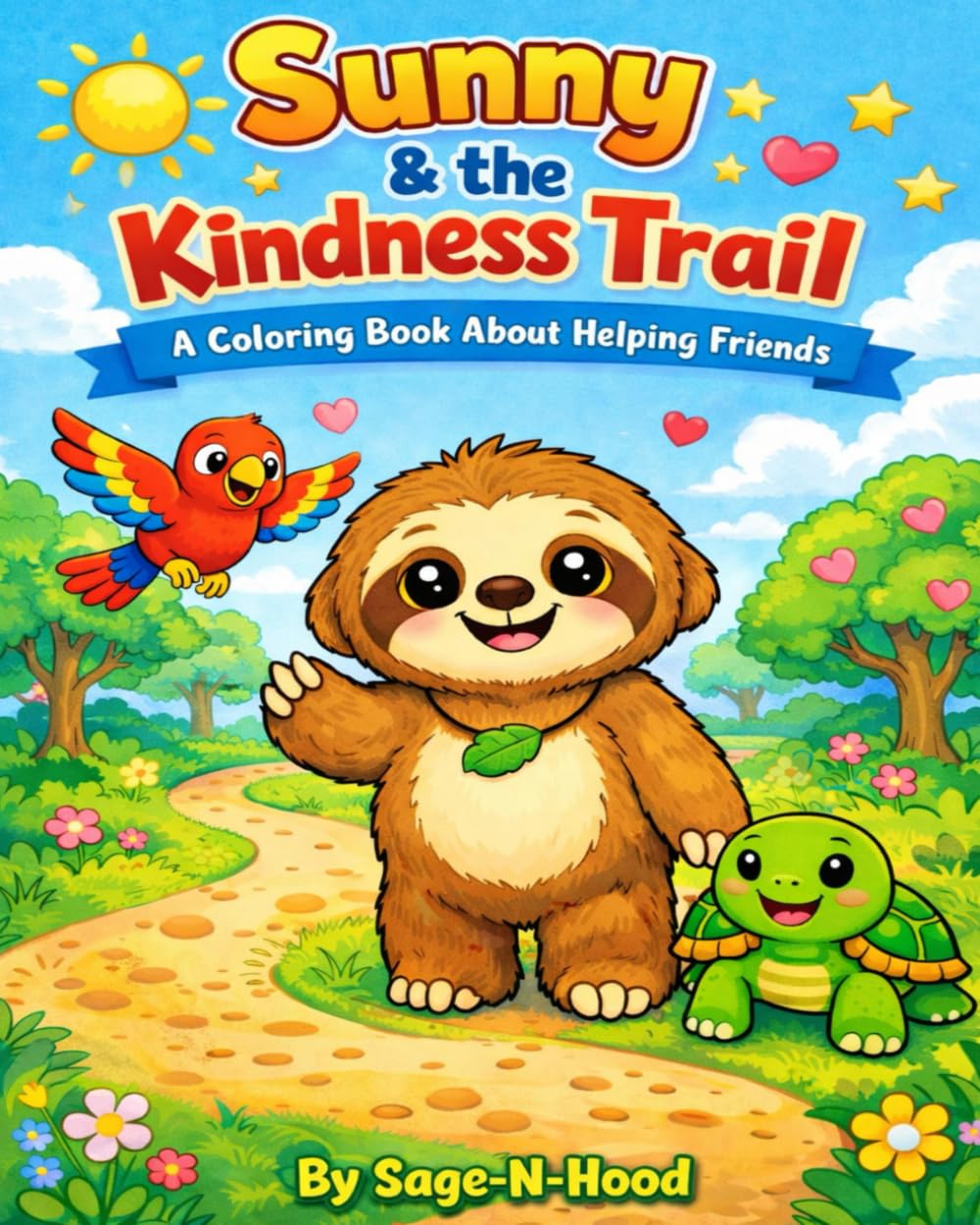 Sunny & The Kindness Trail: A Coloring Book About Helping Friends