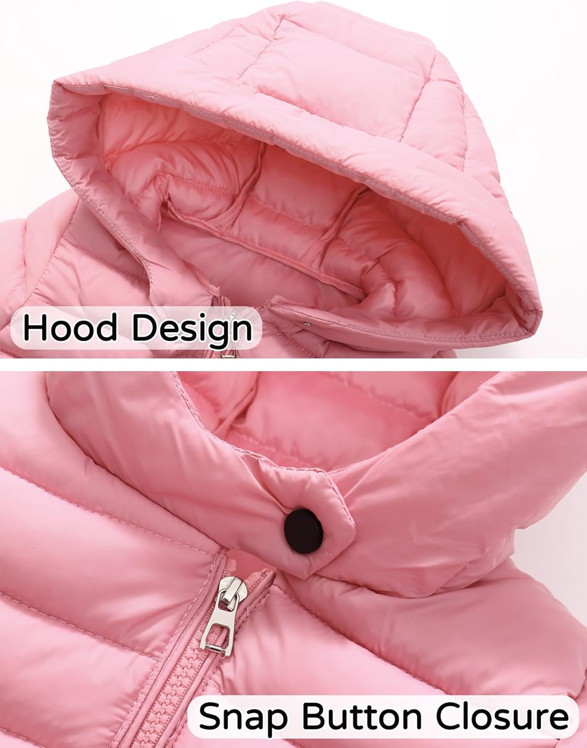 Happy Cherry Girls Boys Long Lightweight Hooded Puffer Jacket Puffer Down Coat Winter Fall Outerwear Warm - Image 3