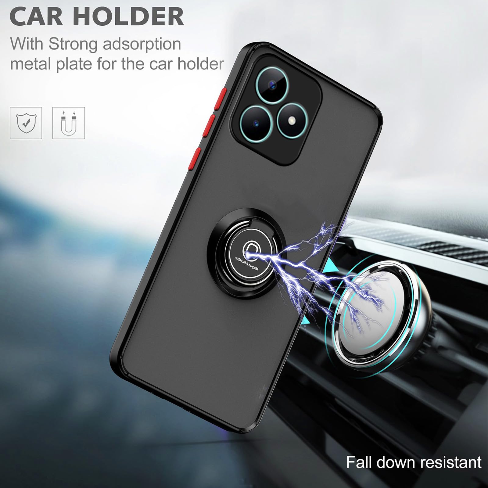 HAOYE Cover per Realme C51 / Realme Note 50, Placcatura