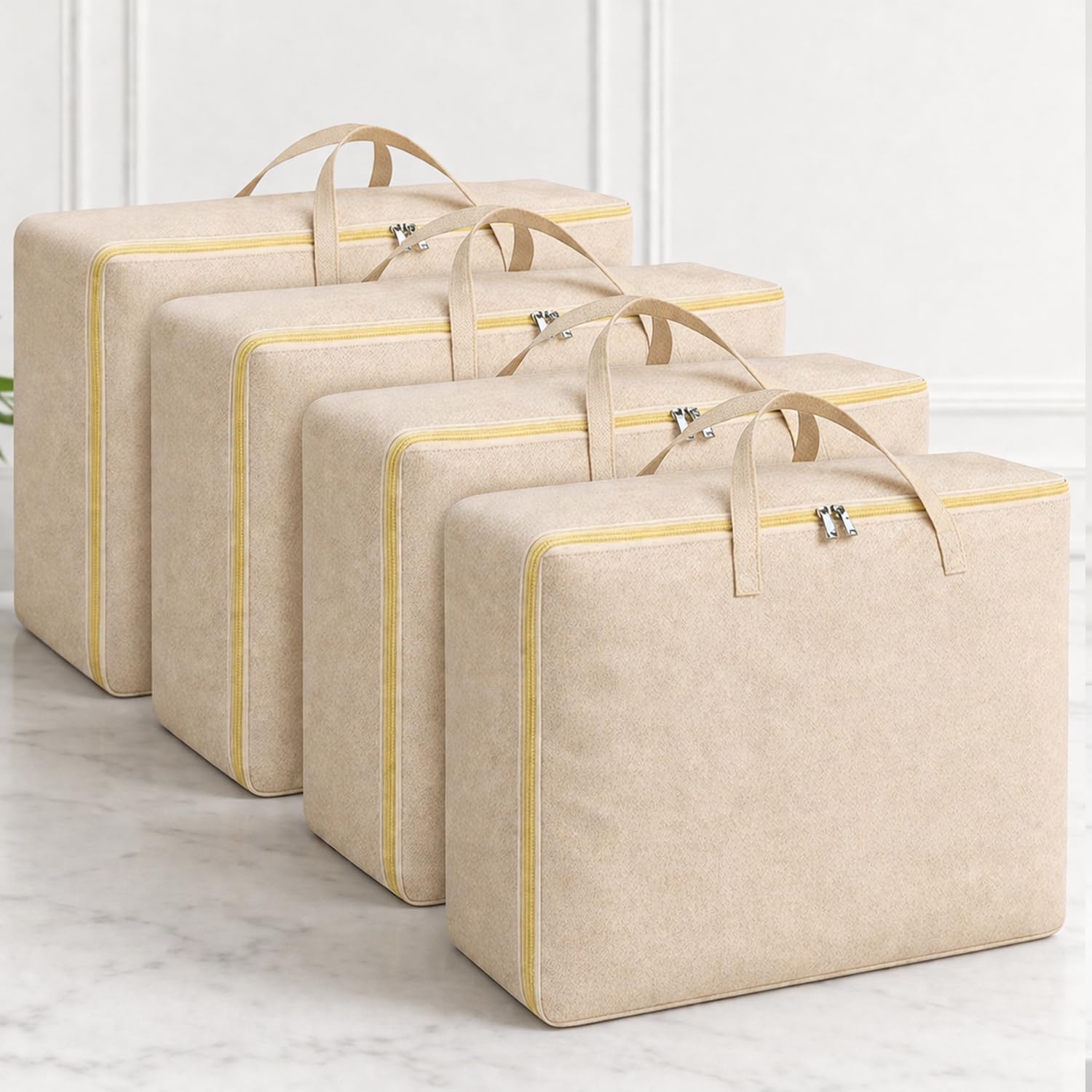 SITTELLA Storage Bags, Beige, 79L, 4 Pack - Image 1