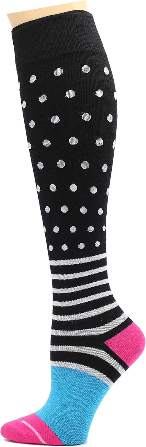 Dr. Motion 4 Pairs Therapeutic Graduated Compression Women's Knee-hi Socks - Image 3