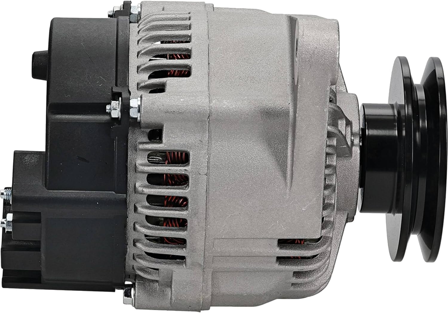DB Electrical New Alternator Compatible with/Replacement for CASE JX70U 02-On 63321822, 63321744, 500364130, 12582 85Amp Internal Fan Type Solid Pulley Type Internal Regulator CW Rotation 12V