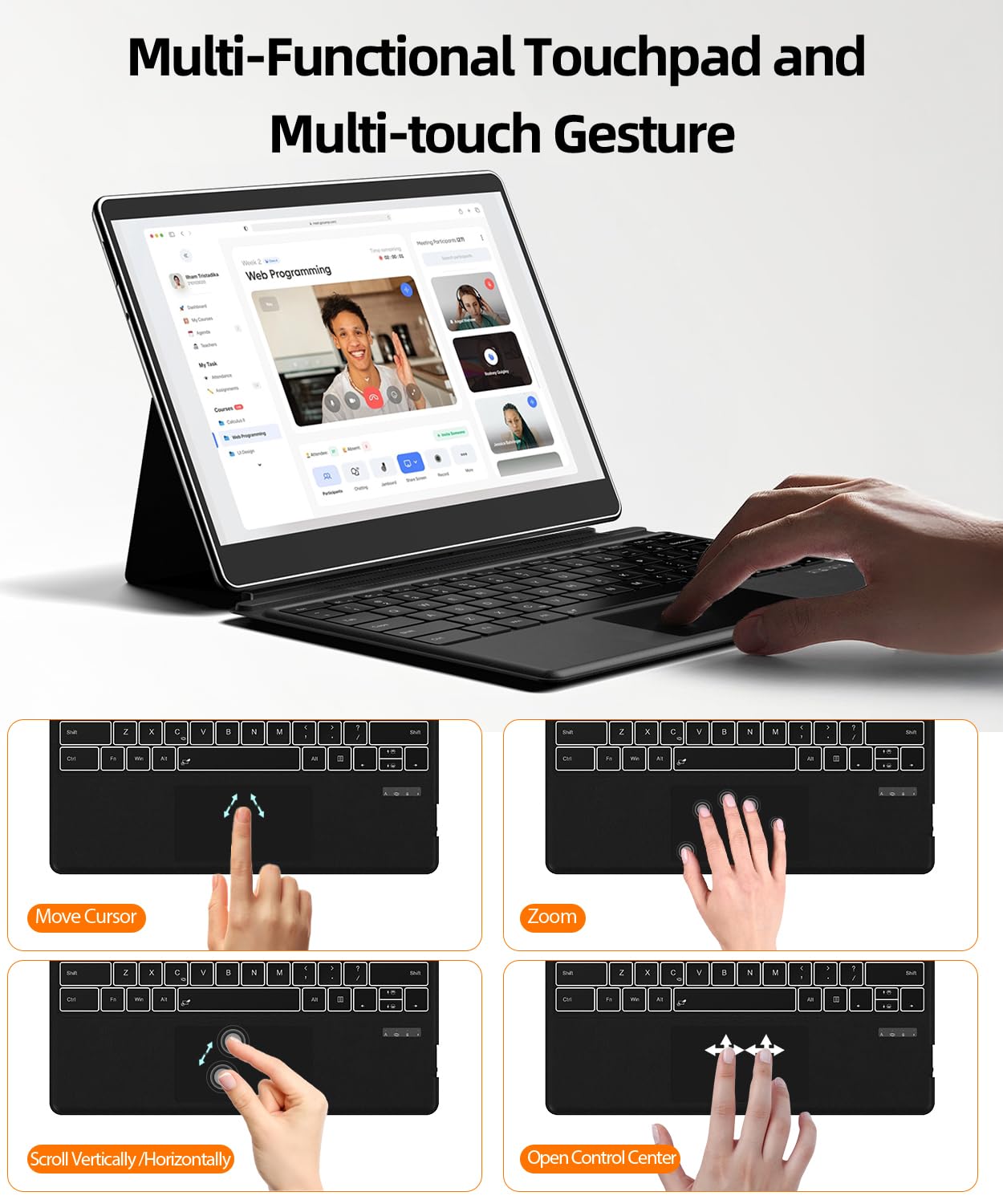 Amazon.com: Seteesamvo Surface Pro Keyboard Bluetooth Connection