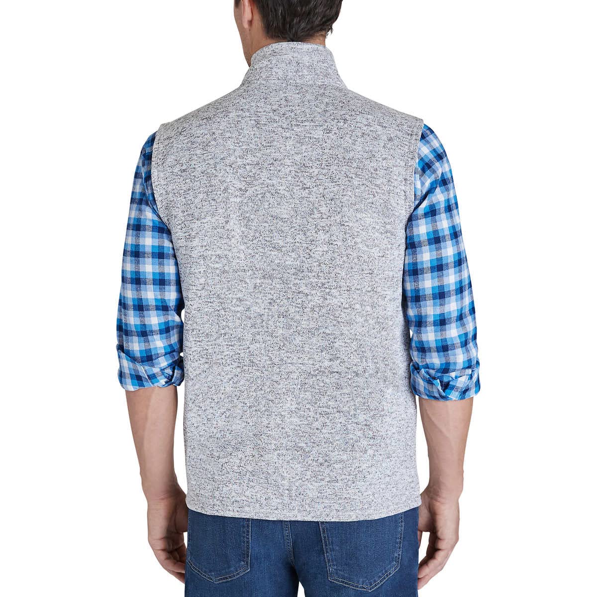 chaps Herren Mockneck Vest Fleece-Weste