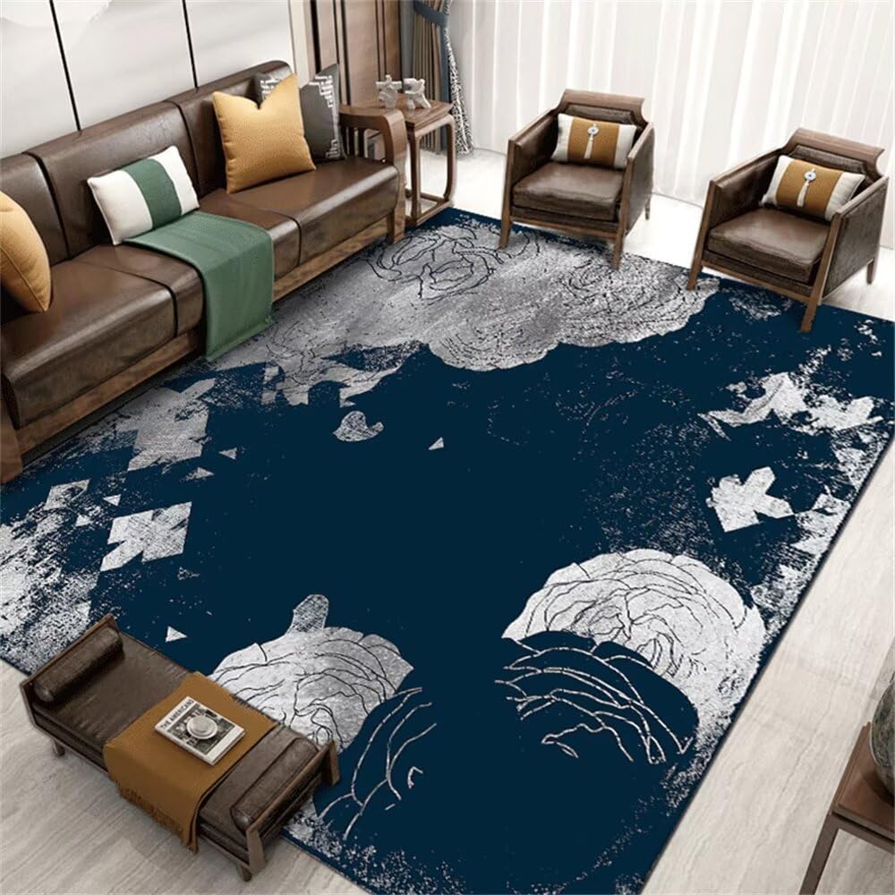 Tapis route enfant bleu gris pour décorer et sécuriser la chambre