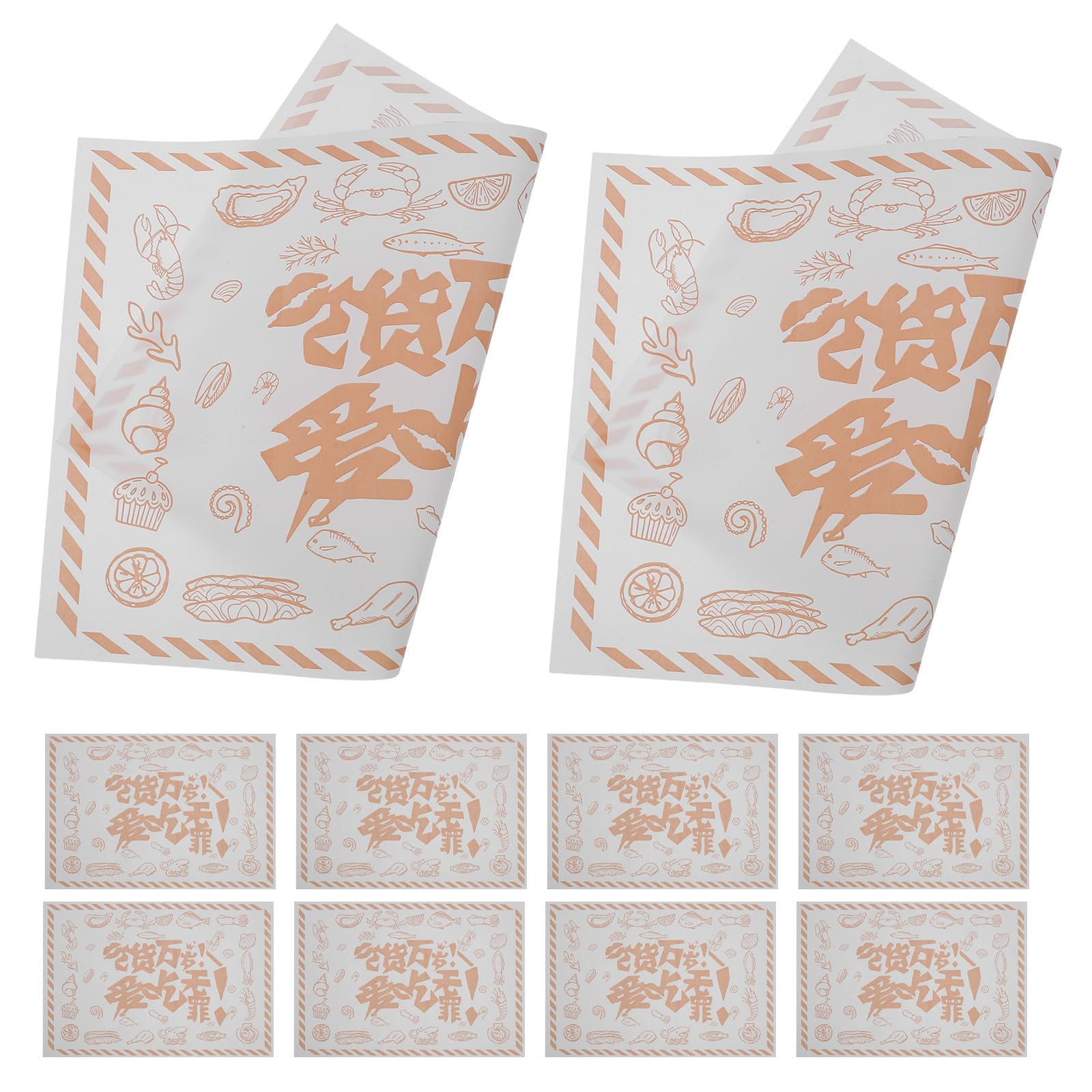 Papier Sulfurisé Alimentaire Papier Alimentaire Antiadhésif 500 Feuilles Résistant à L'huile Facile à Nettoyer pour Friteuse Air et Cuisson Maison