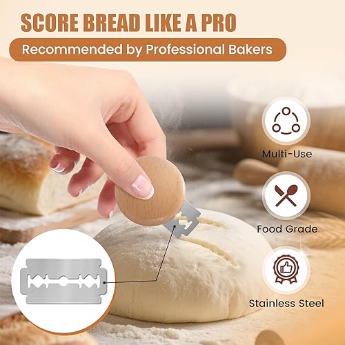 Miniatura 4 de Recambio de Cuchillas para Greñadora de Pan  Cuchillas de Acero Inoxidable para Arte Perfecto en el Pan, Adecuadas para Rebanar y Hacer Incisiones