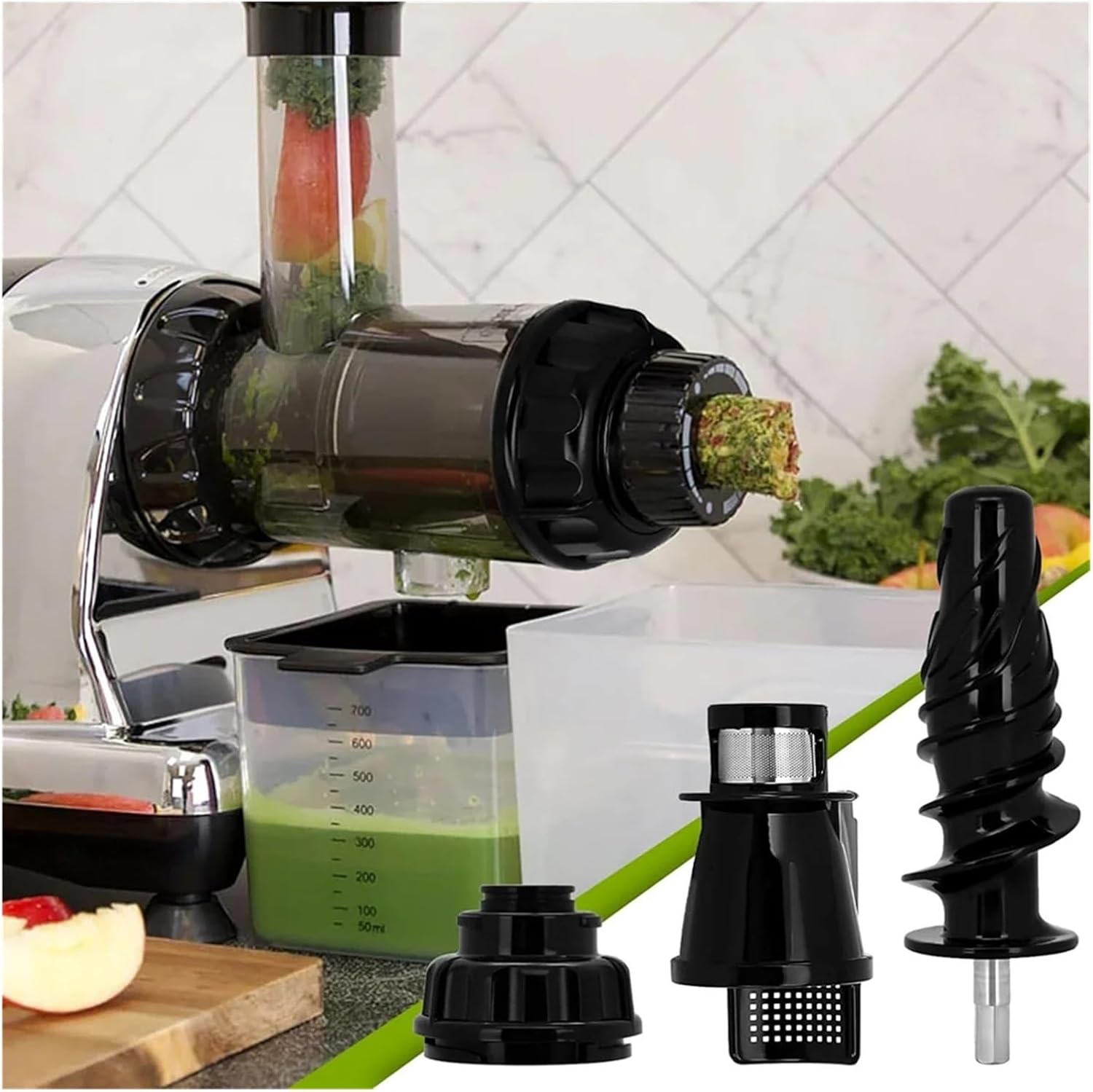 N85R Juicing Auger End Cap And Juice Screen,compatible For Omega,Juicer Body Replacement Parts NC900HDC NC800HDS 8006 8005 8004 8003