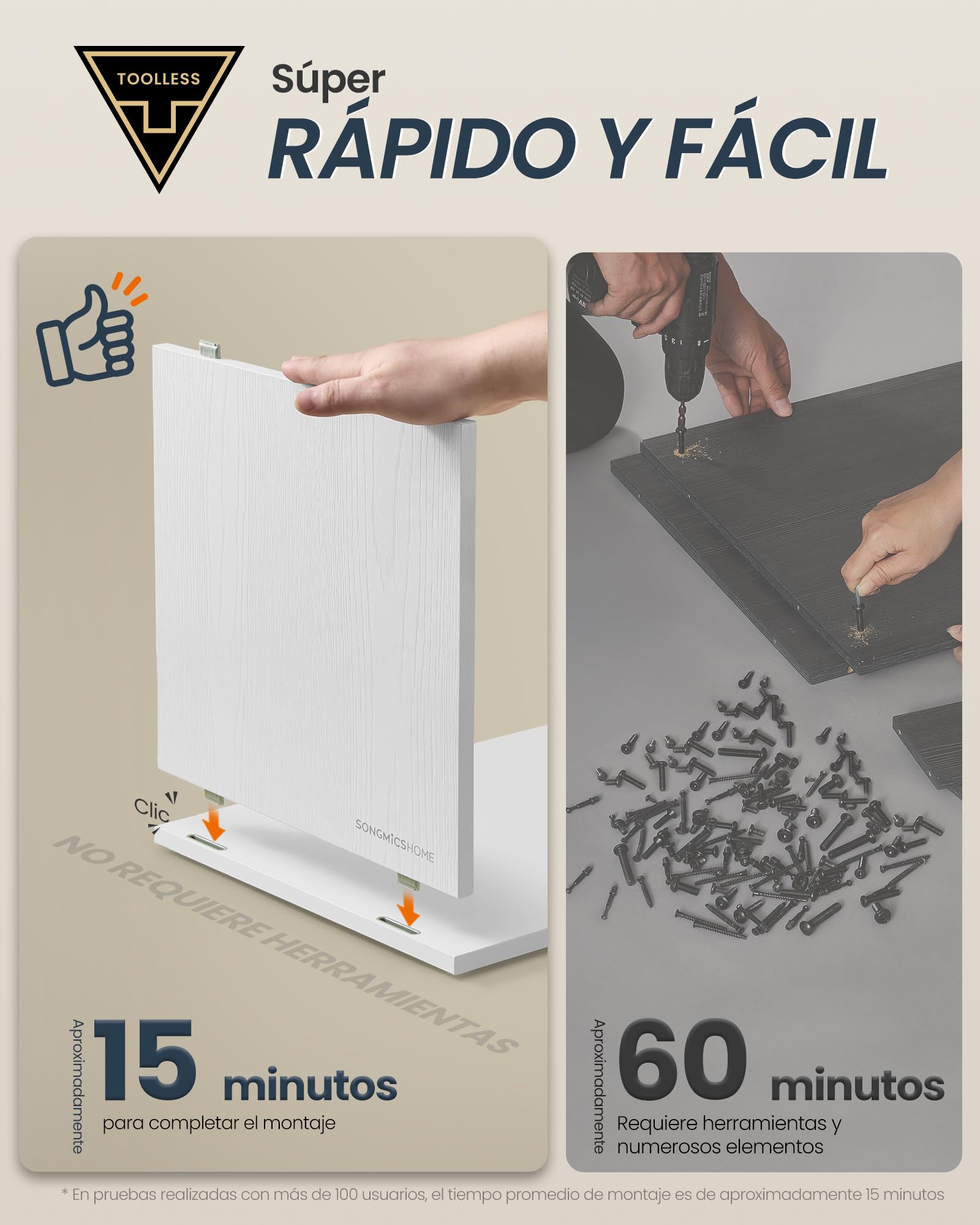 SONGMICS HOME Banco Zapatero, Snapsemble Montaje Súper Rápido, Banco con Almacenaje, Compartimentos Abiertos, Estantes Ajustables, Mueble para Zapatos, Blanco Nieve y Gris Pizarra LHS391WE01