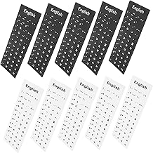 iplusmile 10 PCS Keyboard Protectors Adhesive English Stickers Keyboard Letter Replacement Stickers English Computer Keyboard Replacement Stickers Computer Keyboard Sticker Keyboard Text