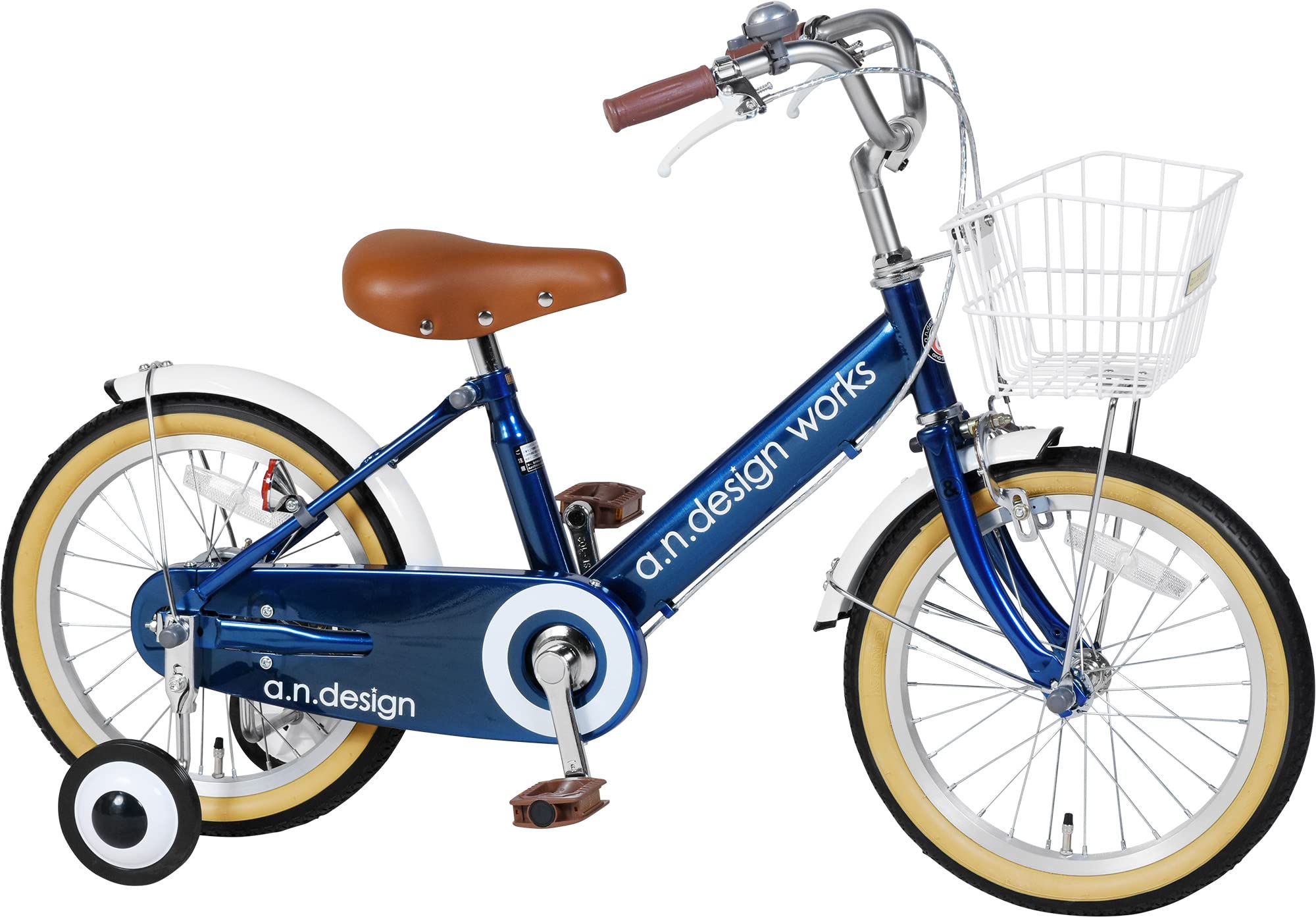 Amazon.co.jp: a.n.design works V14 ダークブルー 子供用自転車 14