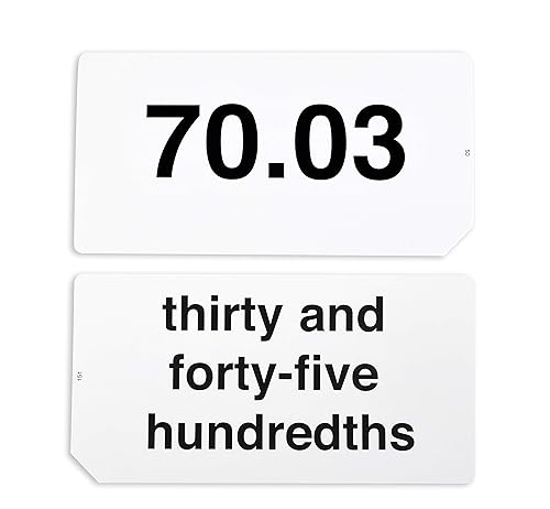 Miniatura 6 de Learning Advantage 8658 Tarjetas didácticas decimales