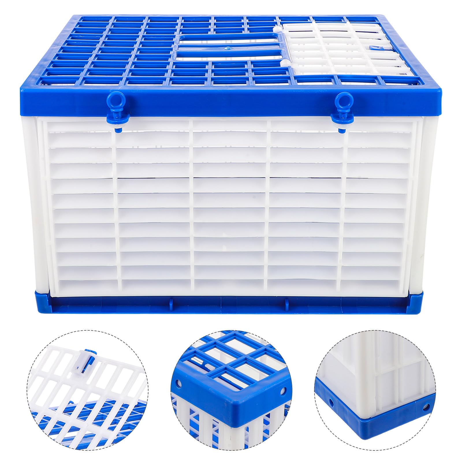 Abaodam Jaula de Carreras Plegable para Palomas de Plástico Ventilada, Fácil de Limpiar y Almacenar, Transportín para Transporte Diario y Liberación en Club de Competición, 40x30x25 Cm