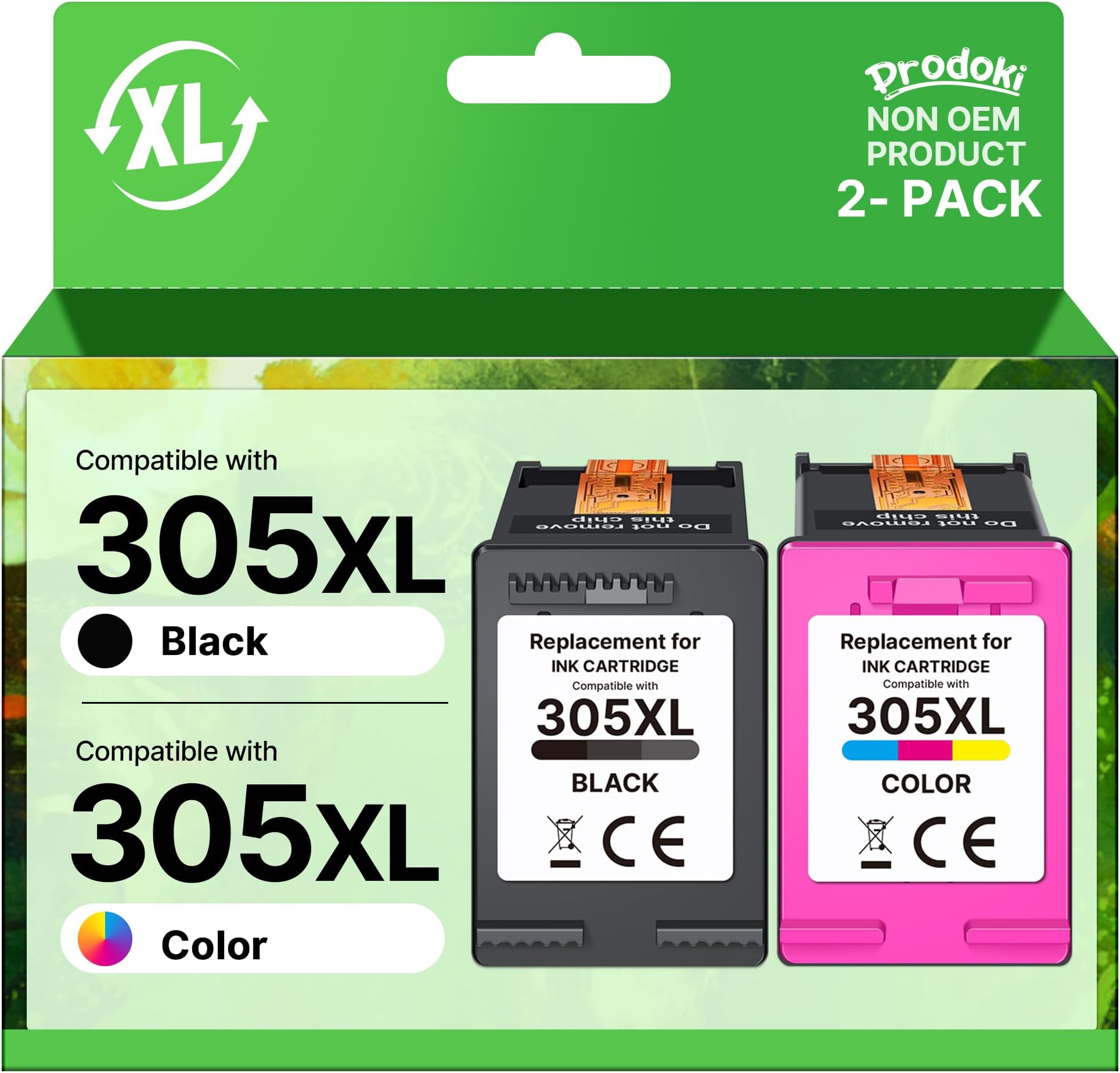 COLORETTO 305XL Cartuchos De Tinta Para HP 305 XL DeskJet 4220e 2820e 2800e 2810e 2821e 2822e 2823e 4200e 4210e 4222e 4230e 2723e 4110e 4120e 4122e 4130e Tinta Impresora Para HP 305 XL - View #3