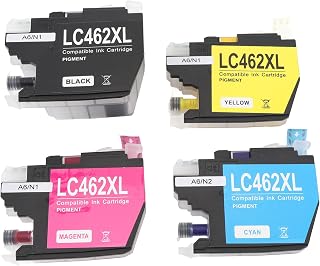 LC462XL Ink Replacement High Yield Printer Ink Set Premium Quality Black Cyan Magenta Yellow for MFC J2340DW J3540DW J3940DW 4 Pack