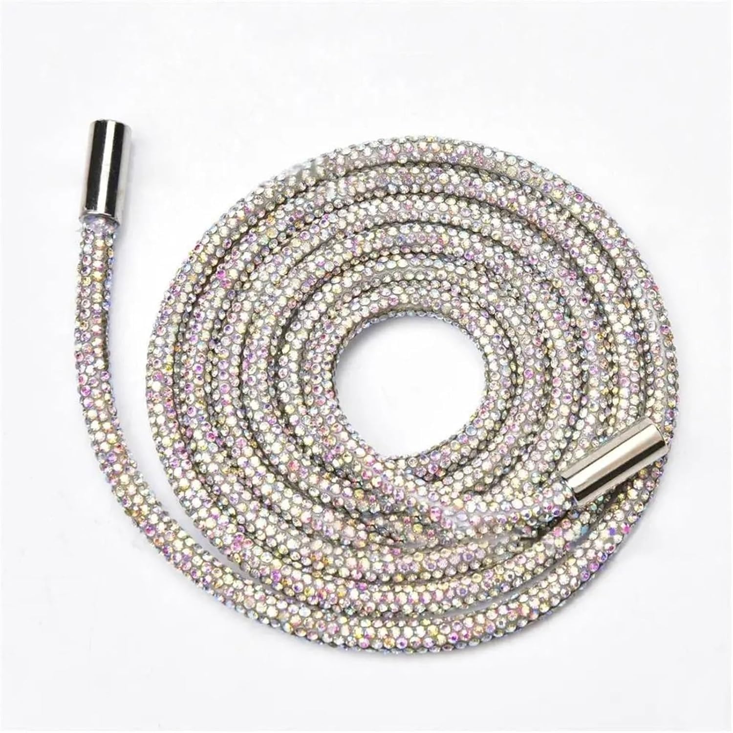 SJZHUYUE Multicolor Crystal Shiny Round Rhinestone Drawstring Cord Replacement for Hoodie(Multicolore)
