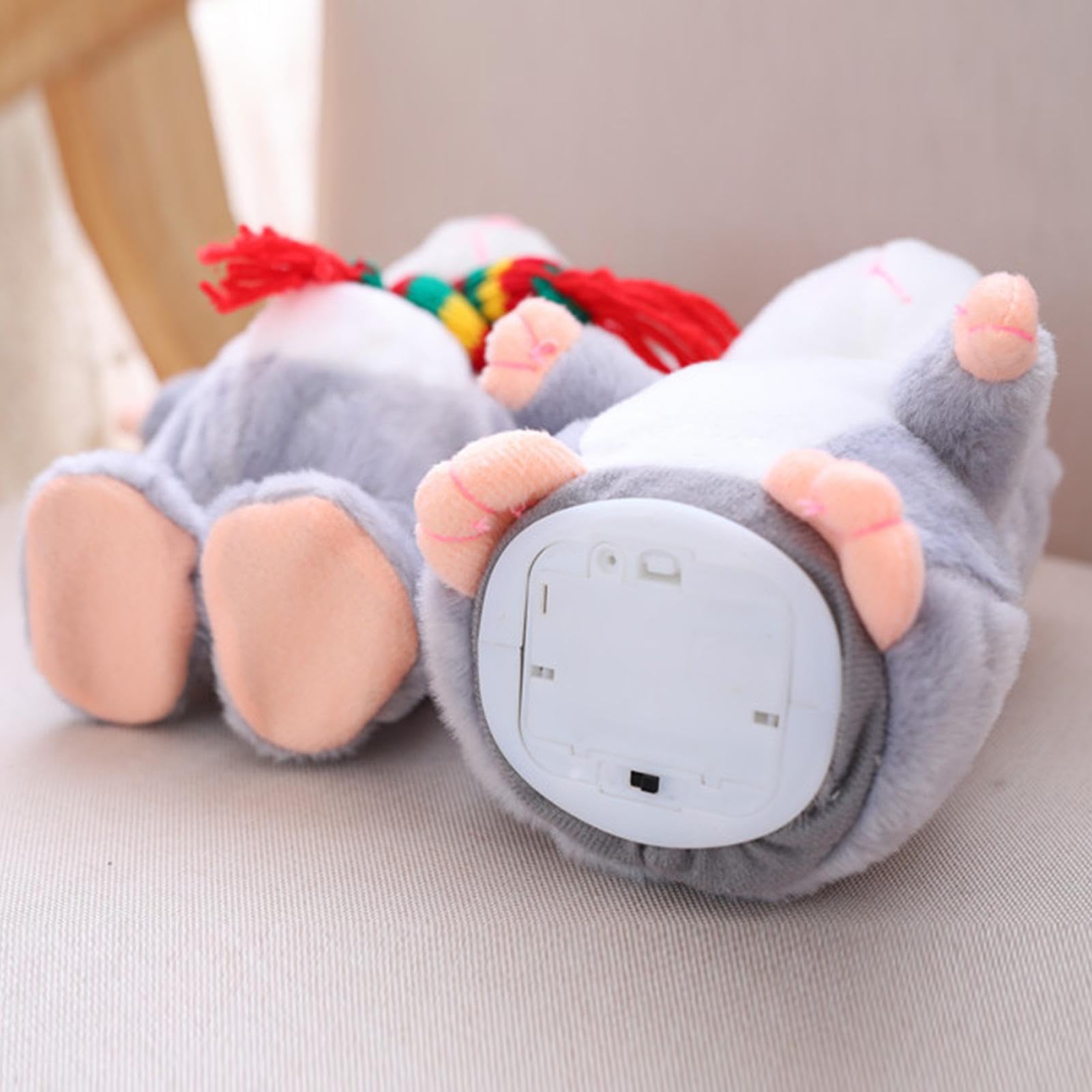 Lot De 2 Hamsters Parlants Gris Et Marron – Jouets Répétiteurs Interactifs, Enregistrement Vocal, Piles AAA Non Incluses
