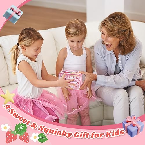 Miniatura 6 de Slime de mantequilla de fresa, 7 onzas, kit de limo perfumado, juguetes lindos para niñas, niños, adolescentes, niñas, regalos de cumpleaños,