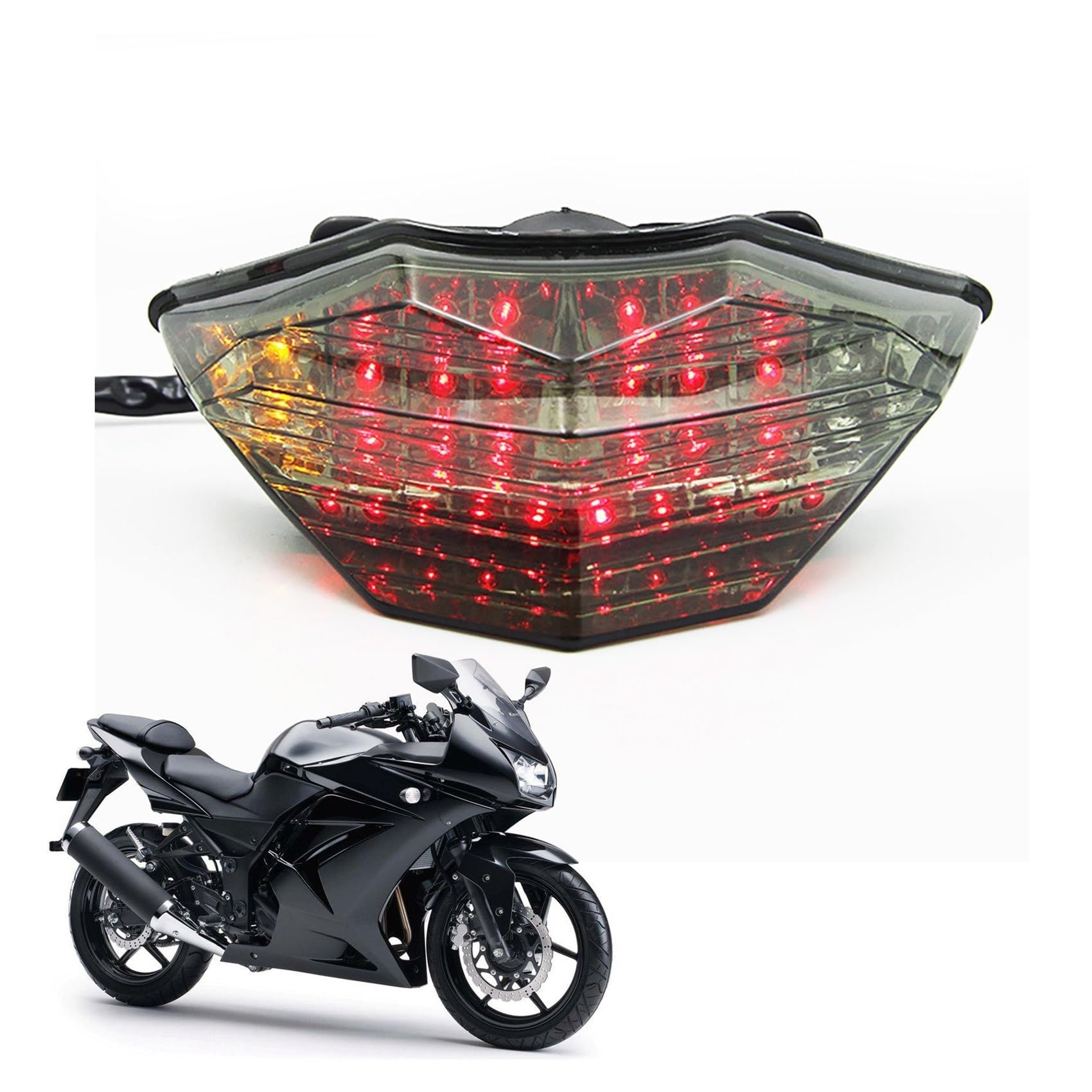 For Kawasaki Ninja 250 300 Z250 Z300 2013-2018 LED Turn